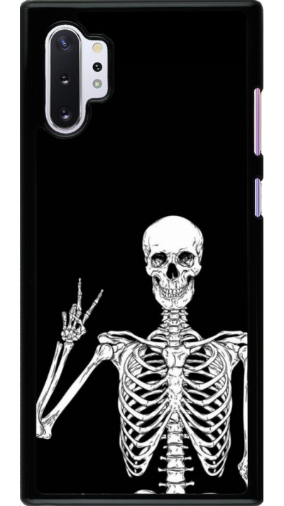 Coque Samsung Galaxy Note 10+ - Halloween 2023 peace skeleton