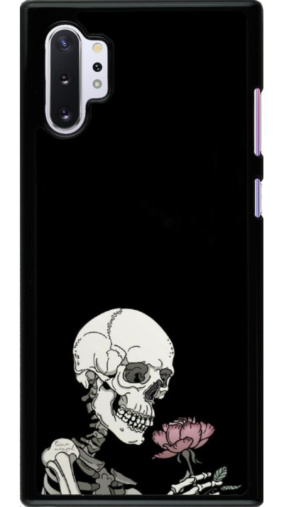 Coque Samsung Galaxy Note 10+ - Halloween 2023 rose and skeleton