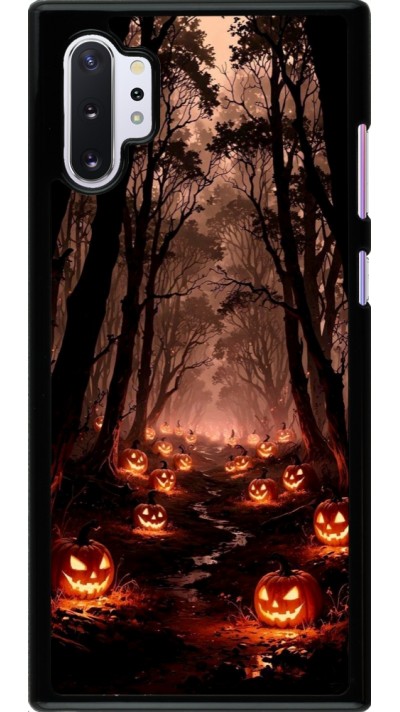 Samsung Galaxy Note 10+ Case Hülle - Halloween 2025 Road of Terrifying Pumpkins