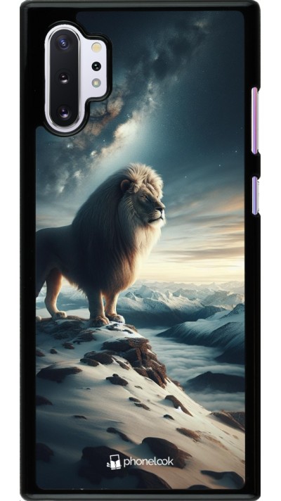 Coque Samsung Galaxy Note 10+ - Le lion blanc
