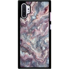 Samsung Galaxy Note 10+ Case Hülle - Violetter silberner Marmor