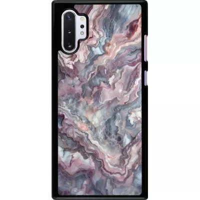 Samsung Galaxy Note 10+ Case Hülle - Violetter silberner Marmor