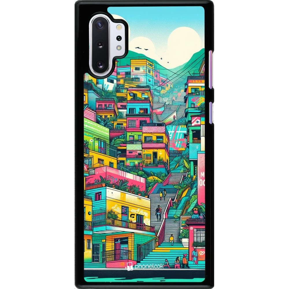 Samsung Galaxy Note 10+ Case Hülle - Medellin Comuna 13 Kunst