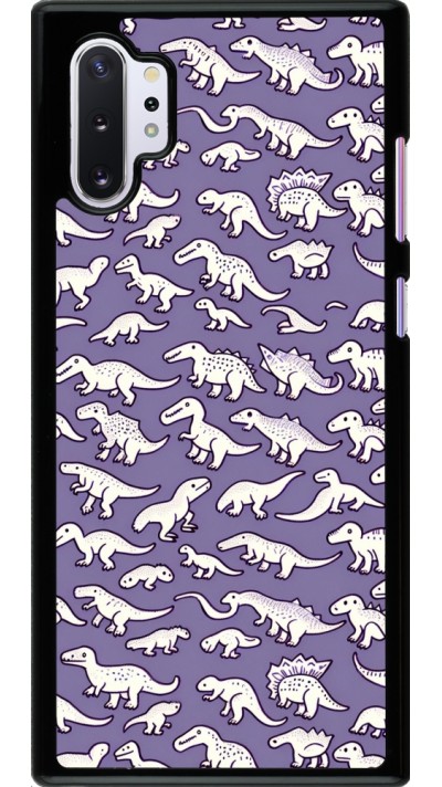 Samsung Galaxy Note 10+ Case Hülle - Mini-Dino-Muster violett