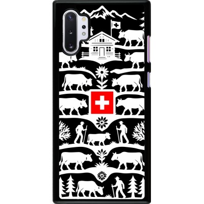Coque Samsung Galaxy Note 10+ - Poya Suisse 3 noir