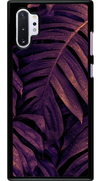 Coque Samsung Galaxy Note 10+ - Purple Light Leaves