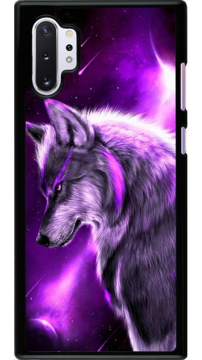 Hülle Samsung Galaxy Note 10+ - Purple Sky Wolf