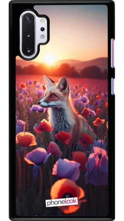 Coque Samsung Galaxy Note 10+ - Renard pourpre au crépuscule