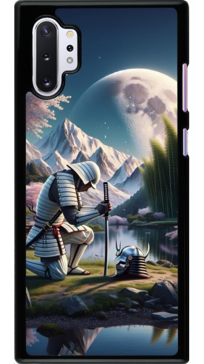 Samsung Galaxy Note 10+ Case Hülle - Samurai Katana Mond