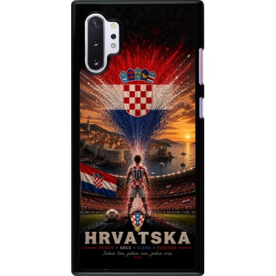 Coque Samsung Galaxy Note 10+ - Football Croatie splash 2026