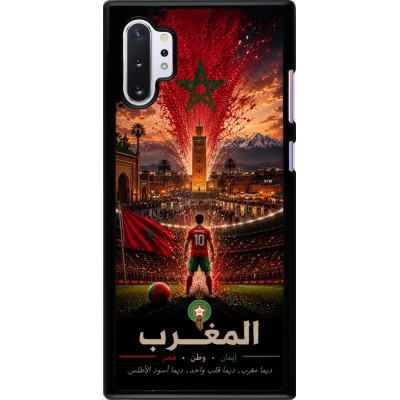 Samsung Galaxy Note 10+ Case Hülle - Fussball Marokko splash 2026