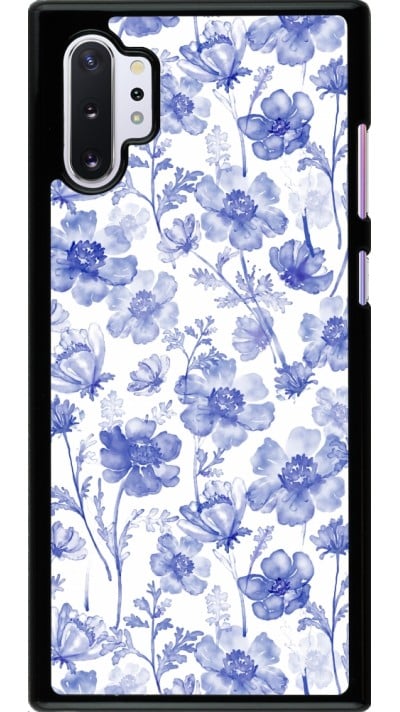 Coque Samsung Galaxy Note 10+ - Spring 23 watercolor blue flowers