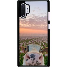 Coque Samsung Galaxy Note 10+ - Cow with tulips Spring 2026