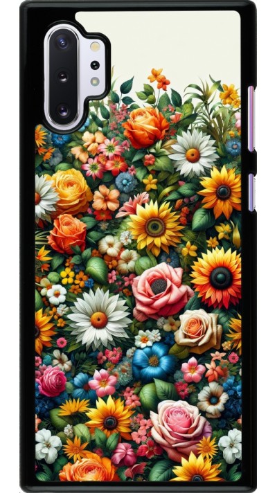 Samsung Galaxy Note 10+ Case Hülle - Sommer Blumenmuster