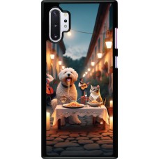 Samsung Galaxy Note 10+ Case Hülle - Valentin 2024 Hund & Katze Kerzenlicht