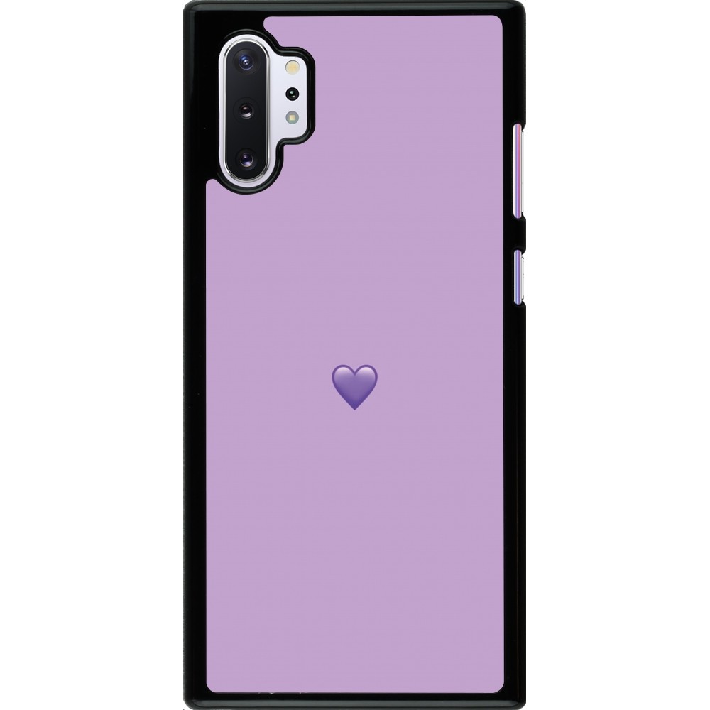 Samsung Galaxy Note 10+ Case Hülle - Valentine 2023 purpule single heart