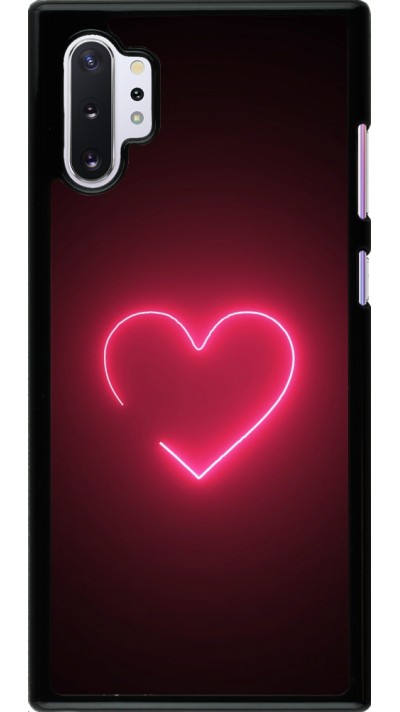Coque Samsung Galaxy Note 10+ - Valentine 2023 single neon heart