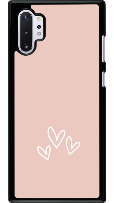 Coque Samsung Galaxy Note 10+ - Valentine 2023 three minimalist hearts