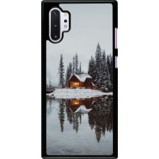 Samsung Galaxy Note 10+ Case Hülle - Winter 25 Winter house forest afternoon