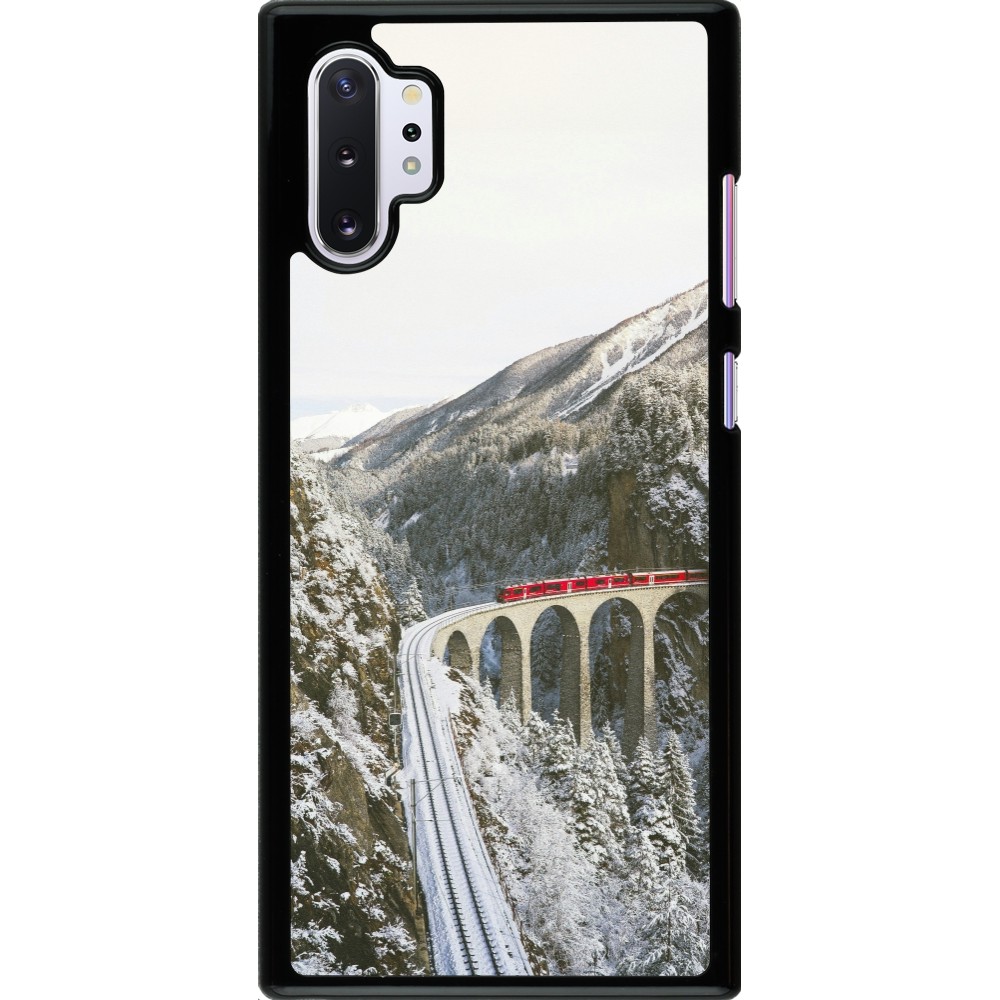 Samsung Galaxy Note 10+ Case Hülle - Winter 25 Winter polar express