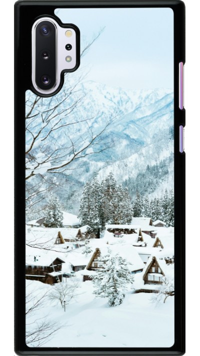 Samsung Galaxy Note 10+ Case Hülle - Winter 25 Winter snowy landscape