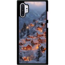 Samsung Galaxy Note 10+ Case Hülle - Winter 25 Winter snowy village