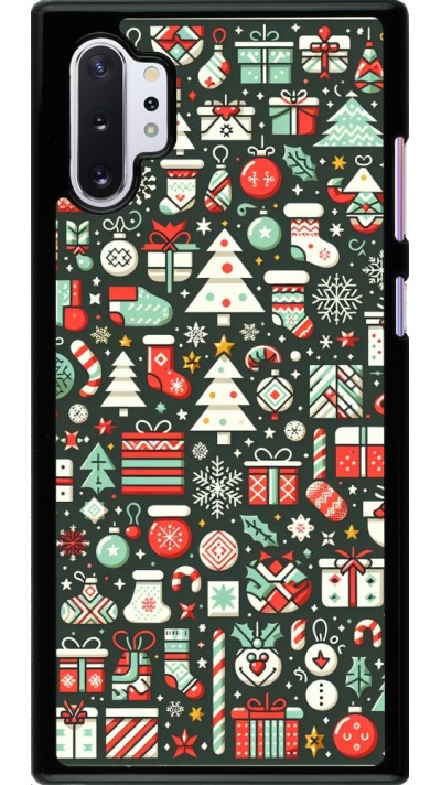 Samsung Galaxy Note 10+ Case Hülle - Weihnachten 2023 Flachmuster