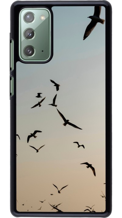 Samsung Galaxy Note 20 Case Hülle - Autumn 22 flying birds shadow