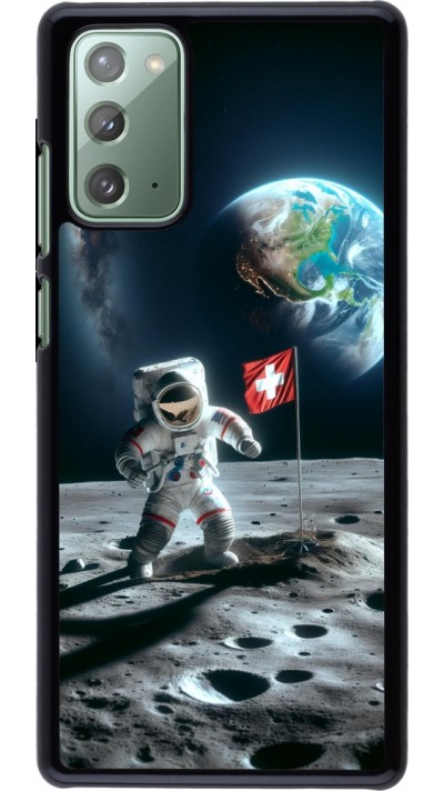 Samsung Galaxy Note 20 Case Hülle - Astro Schweiz auf dem Mond