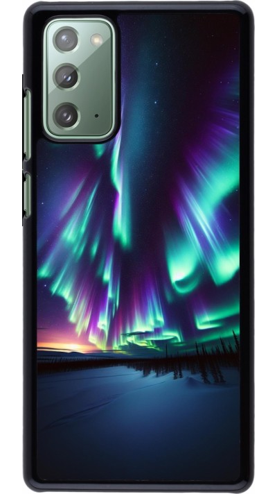Samsung Galaxy Note 20 Case Hülle - Funkelndes Nordlicht