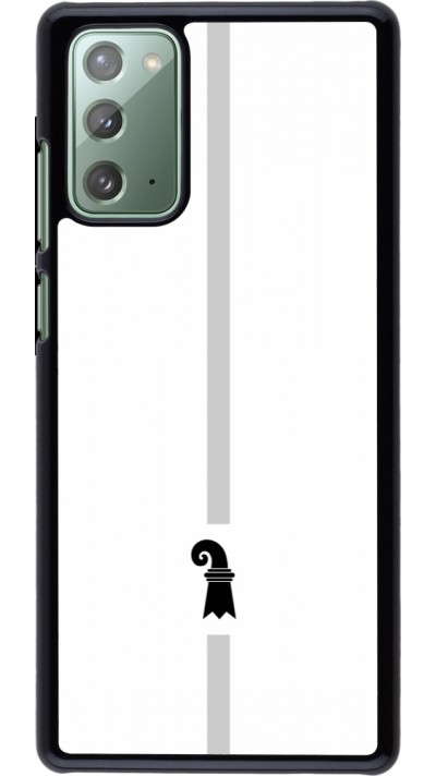 Samsung Galaxy Note 20 Case Hülle - Kanton BS weiss