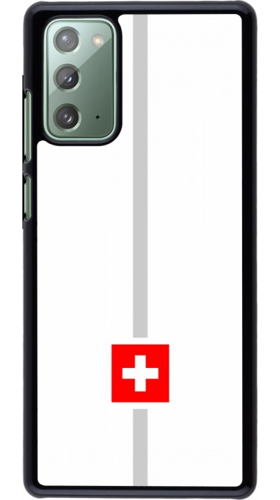 Samsung Galaxy Note 20 Case Hülle - Kanton CH weiss