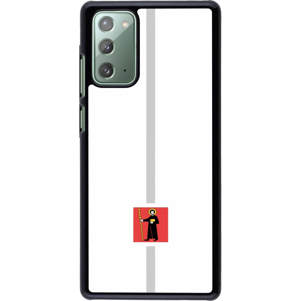Samsung Galaxy Note 20 Case Hülle - Kanton GL weiss