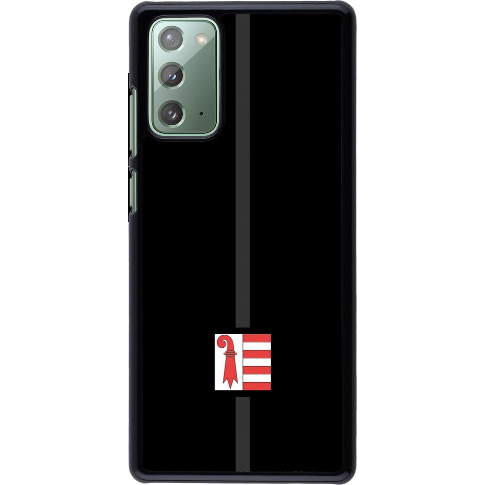 Samsung Galaxy Note 20 Case Hülle - Kanton JU schwarz