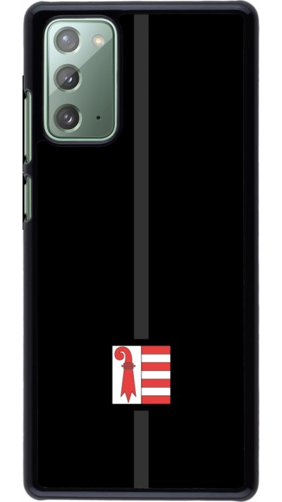 Samsung Galaxy Note 20 Case Hülle - Kanton JU schwarz