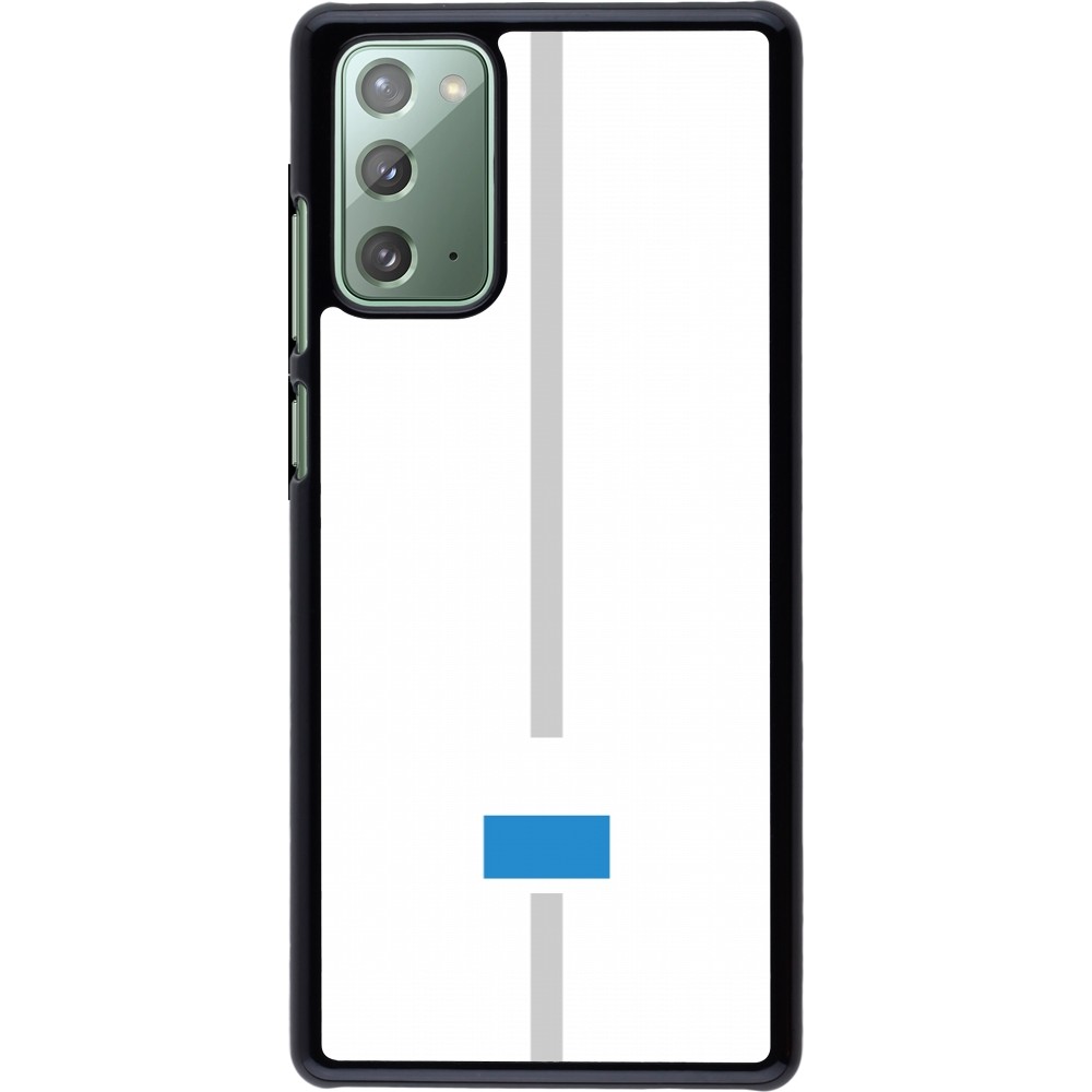 Samsung Galaxy Note 20 Case Hülle - Kanton LU weiss