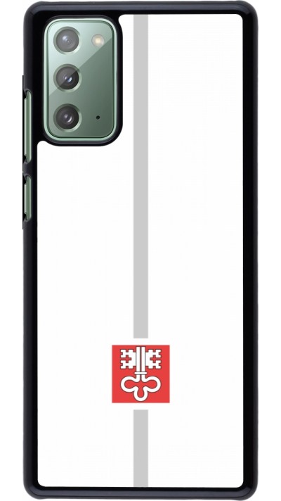 Samsung Galaxy Note 20 Case Hülle - Kanton NW weiss