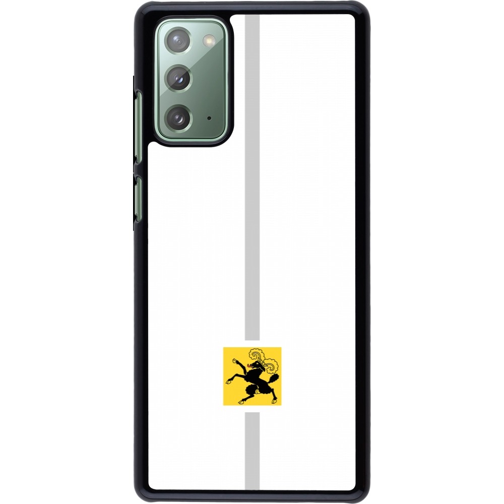 Samsung Galaxy Note 20 Case Hülle - Kanton SH weiss
