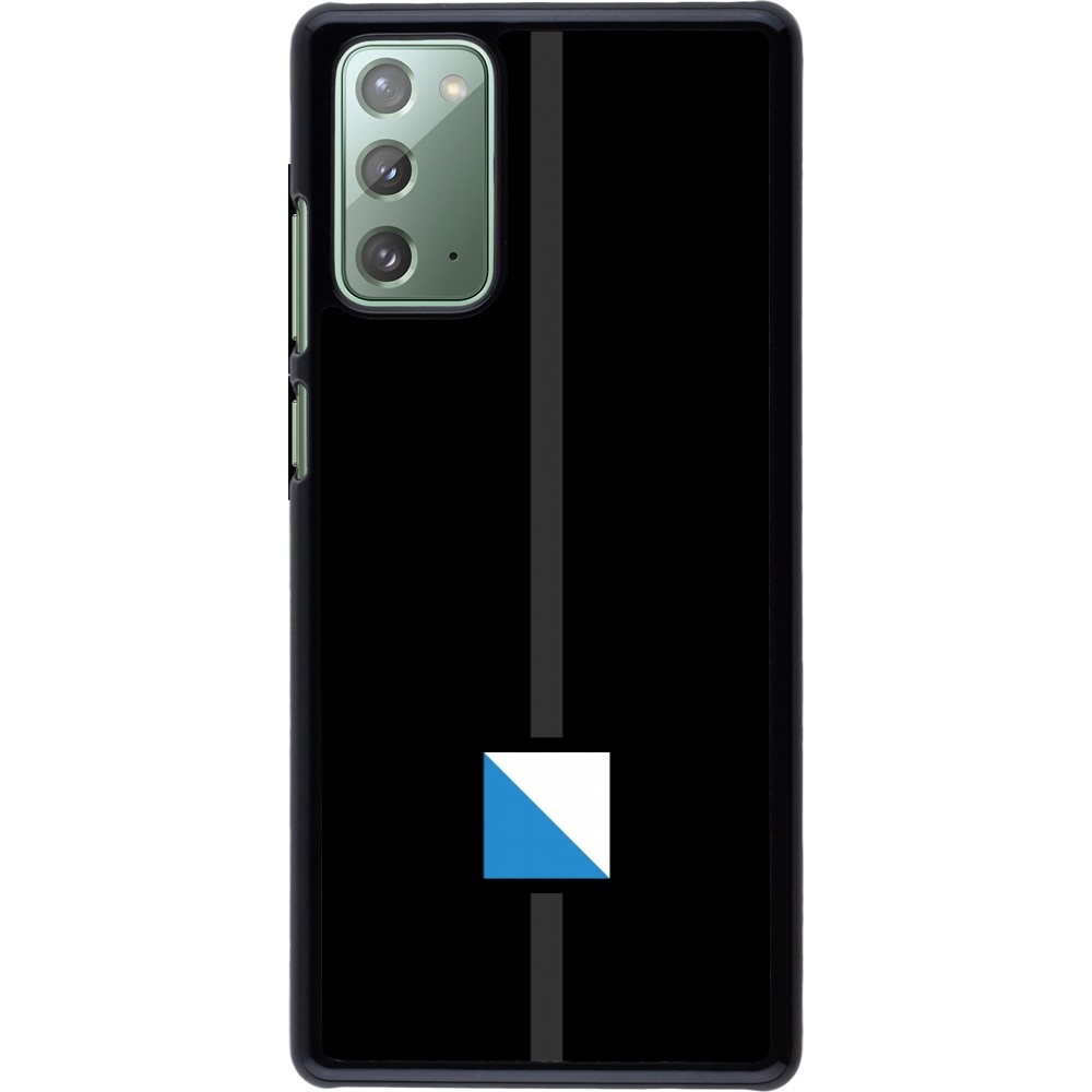 Samsung Galaxy Note 20 Case Hülle - Kanton ZH schwarz