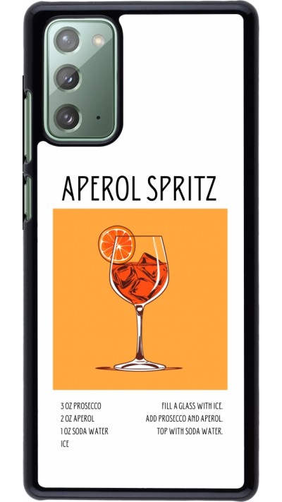Samsung Galaxy Note 20 Case Hülle - Cocktail Rezept Aperol Spritz