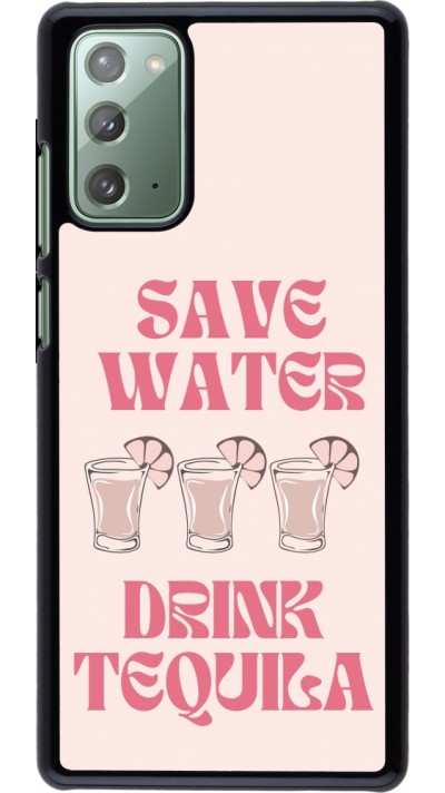 Samsung Galaxy Note 20 Case Hülle - Cocktail Save Water Drink Tequila