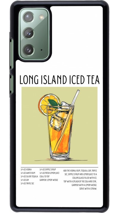 Samsung Galaxy Note 20 Case Hülle - Cocktail Rezept Long Island Ice Tea