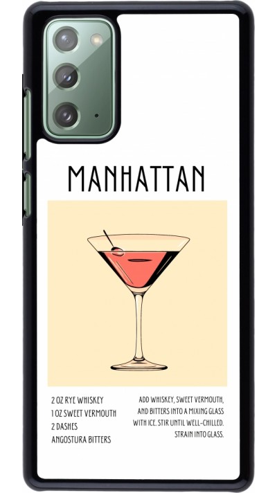 Coque Samsung Galaxy Note 20 - Cocktail recette Manhattan