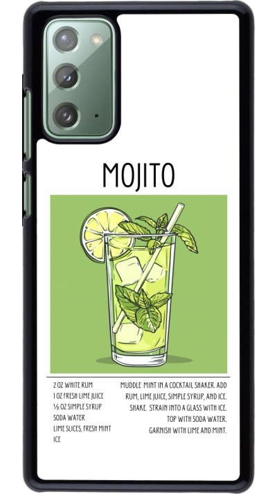 Samsung Galaxy Note 20 Case Hülle - Cocktail Rezept Mojito