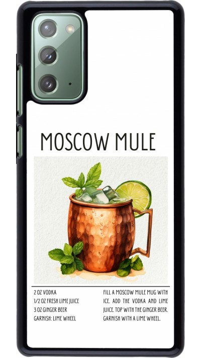 Samsung Galaxy Note 20 Case Hülle - Cocktail Rezept Moscow Mule