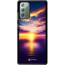 Samsung Galaxy Note 20 Case Hülle - Sonnenuntergang gelb violett