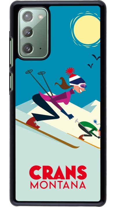 Samsung Galaxy Note 20 Case Hülle - Crans-Montana Ski Downhill
