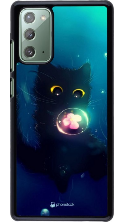 Hülle Samsung Galaxy Note 20 - Cute Cat Bubble