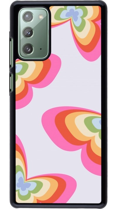 Coque Samsung Galaxy Note 20 - Easter 2024 rainbow butterflies