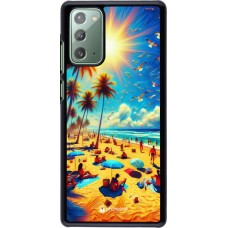 Samsung Galaxy Note 20 Case Hülle - Sommer Paradies Farbe
